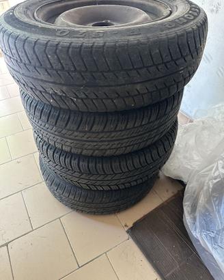 4 Cerchi / Ruote in Ferro 13" - Peugeot 106