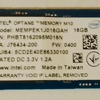 Intel Optane 16GB M.2 - Memoria di Accelerazione