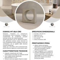 MATERICA Blocks Cemento Design - Modello CIRCLE