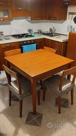 Tavolo da cucina in ciliegio 1mt x 1mt