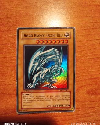 drago bianco occhi blu 1° edizione del 2002 ologra