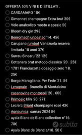 VINI E DISTILLATI AL 50% O PIÙ SE RITIRO IN BLOCCO