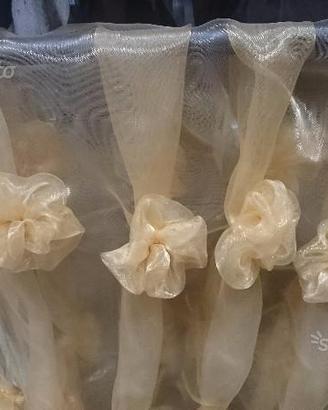Stola organza colore oro