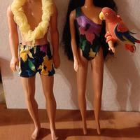 barbie miko e ken tropical con pappagallo thaiti