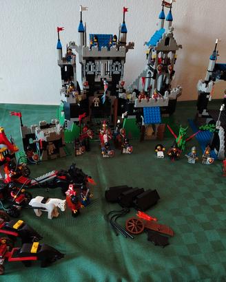 lego castello cavalieri 6090 + 6078 + 6036 + 6047 