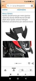 carena Honda CB 500, HORNET 500 