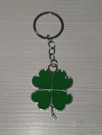 Portachiavi Portafortuna Quadrifoglio Verde 