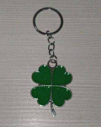 Portachiavi Portafortuna Quadrifoglio Verde 