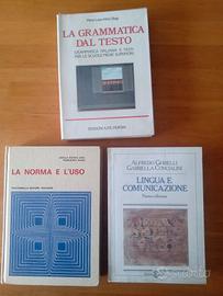 Vecchi libri di grammatica italiana - liceo 