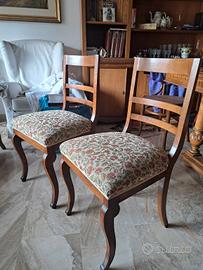 Coppia di sedie fine 800