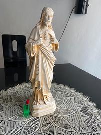 Statuetta d’epoca di Gesu’ del sacro cuore