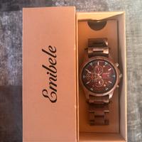 Emibele Orologio da Uomo in Legno