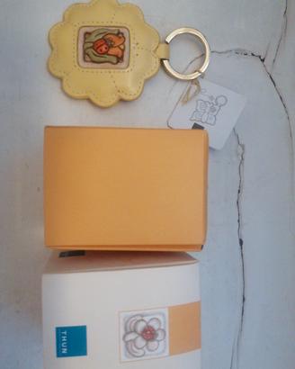 portachiavi Thun pelle giallo