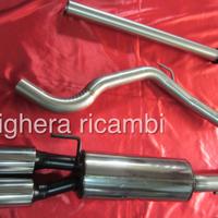 Fiat punto abarth scarico acciaio inox