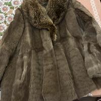 Pelliccia procione vera vintage made in italy