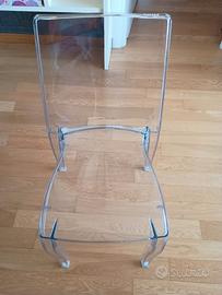 sedie in policarbonato trasparante
