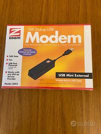 Zoom 3095 USB External Modem 56k Dialup