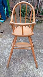 Seggiolone legno ikea