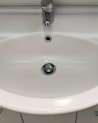 Lavabo in ceramica bianco SENZA BASE
