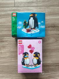 se lego pinguini in love e pinguini natalizi 