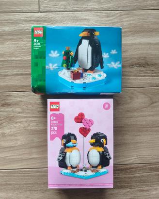 se lego pinguini in love e pinguini natalizi 