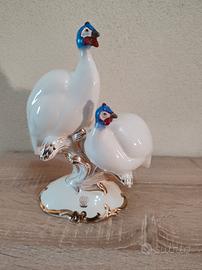 Statuetta Faraone in Porcellana  Vintage Anni '60
