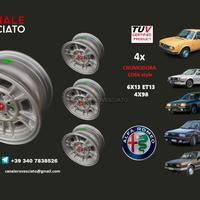 4 Cerchi lega CROMODORA CD66 13 4x98 Alfa Romeo