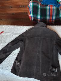 Giacca in pelle scamosciata 