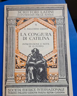 libro La Congiura di Catulina, Crispo, SEI, 1952