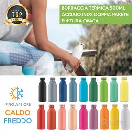 BORRACCIA ACCIAIO INOX TERMICA CALDO FREDDO