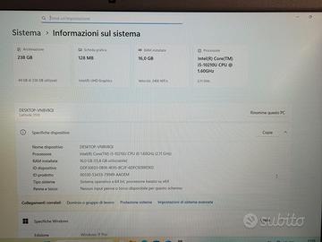 Dell Latitude 3510 i5-10210U/16GB/256gb M.2