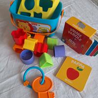 cubi Fischer Price e libricini cartonati