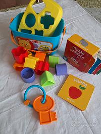 cubi Fischer Price e libricini cartonati