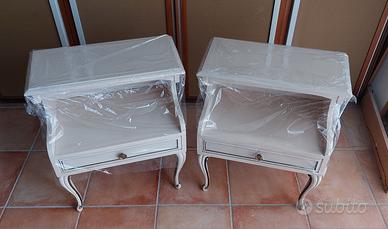 Set comodini vintage shabby chic 