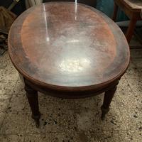 Tavolo ovale in legno antico allungabile