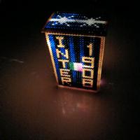 Lampada Inter con tubetti in plastica