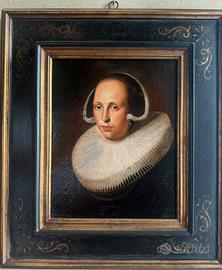 Dipinto Femminile Scuola Fiamminga.