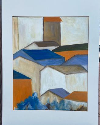 Quadro ad olio 50x70 - Paesaggio urbano