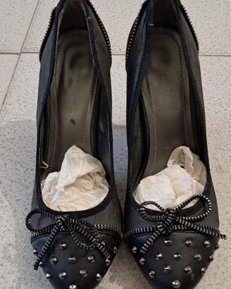 scarpe Décolleté grigie