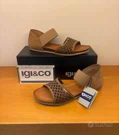Igi&Co Sandalo Donna Nr. 40 in Nabuk color Tortora