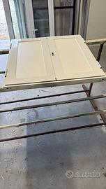 Sportellino in alluminio bianco