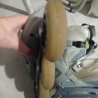 roller Salomon 42 poco usati, ruote 90 mm