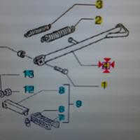 Cavalletto laterale gilera eaglet