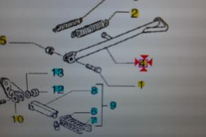 Cavalletto laterale gilera eaglet