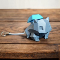 Portachiavi Bulbasaur Pokemon con pulsante