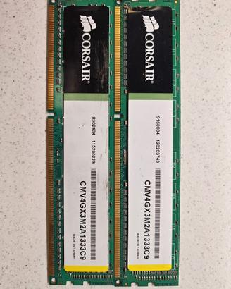 Corsair CMV4GX3M2A1333C9, 2x2GB DDR3-1333