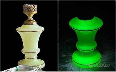 Lampada vetro all’uranio Murano di Cenedese