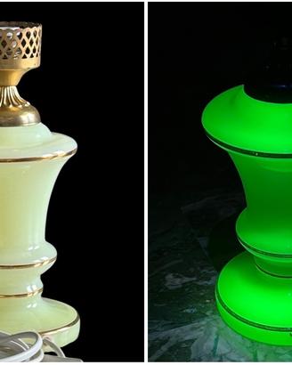 Lampada vetro all’uranio Murano di Cenedese