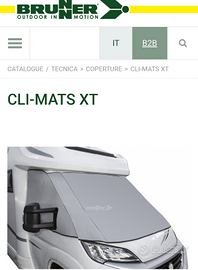 Telo copri cabina camper Brunner