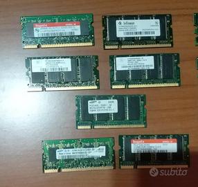 Ram pc fissi e portatili vintage, in blocco, 5€